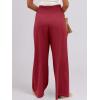 imageANRABESS Women Linen Palazzo Pants Summer Boho Wide Leg High Waist Casual Lounge Pant 2025 Beach Travel Vacation OutfitsRed