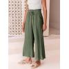 imageANRABESS Women Linen Pants Casual Loose High Waist Boho Wide Leg Cropped Palazzo Beach Pants Summer Outfits 2025 TrendyArmy Green