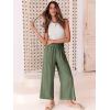 imageANRABESS Women Linen Pants Casual Loose High Waist Boho Wide Leg Cropped Palazzo Beach Pants Summer Outfits 2025 TrendyArmy Green
