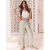 imageANRABESS Women Linen Pants Casual Loose High Waist Boho Wide Leg Cropped Palazzo Beach Pants Summer Outfits 2025 TrendyBeige