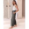 imageANRABESS Women Linen Pants Casual Loose High Waist Boho Wide Leg Cropped Palazzo Beach Pants Summer Outfits 2025 TrendyDark Gray
