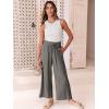 imageANRABESS Women Linen Pants Casual Loose High Waist Boho Wide Leg Cropped Palazzo Beach Pants Summer Outfits 2025 TrendyDark Gray