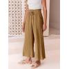 imageANRABESS Women Linen Pants Casual Loose High Waist Boho Wide Leg Cropped Palazzo Beach Pants Summer Outfits 2025 TrendyDark Khaki