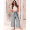 imageANRABESS Women Linen Pants Casual Loose High Waist Boho Wide Leg Cropped Palazzo Beach Pants Summer Outfits 2025 TrendyGray