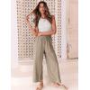 imageANRABESS Women Linen Pants Casual Loose High Waist Boho Wide Leg Cropped Palazzo Beach Pants Summer Outfits 2025 TrendyKhaki