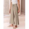imageANRABESS Women Linen Pants Casual Loose High Waist Boho Wide Leg Cropped Palazzo Beach Pants Summer Outfits 2025 TrendyKhaki