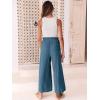 imageANRABESS Women Linen Pants Casual Loose High Waist Boho Wide Leg Cropped Palazzo Beach Pants Summer Outfits 2025 TrendyLake Blue