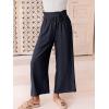 imageANRABESS Women Linen Pants Casual Loose High Waist Boho Wide Leg Cropped Palazzo Beach Pants Summer Outfits 2025 TrendyNavy Blue