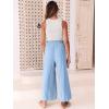 imageANRABESS Women Linen Pants Casual Loose High Waist Boho Wide Leg Cropped Palazzo Beach Pants Summer Outfits 2025 TrendySky