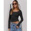 imageANRABESS Women Long Sleeve Crop Tops Scoop Neck Ribbed Knit Tight Slim Fit 2025 Fall Going Out Sexy TShirts Basic Tee ShirtsBlack