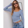 imageANRABESS Women Long Sleeve Crop Tops Scoop Neck Ribbed Knit Tight Slim Fit 2025 Fall Going Out Sexy TShirts Basic Tee ShirtsBlue