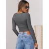 imageANRABESS Women Long Sleeve Crop Tops Scoop Neck Ribbed Knit Tight Slim Fit 2025 Fall Going Out Sexy TShirts Basic Tee ShirtsDeep Grey