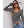 imageANRABESS Women Long Sleeve Crop Tops Scoop Neck Ribbed Knit Tight Slim Fit 2025 Fall Going Out Sexy TShirts Basic Tee ShirtsDeep Grey