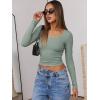 imageANRABESS Women Long Sleeve Crop Tops Scoop Neck Ribbed Knit Tight Slim Fit 2025 Fall Going Out Sexy TShirts Basic Tee ShirtsLight Green