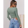 imageANRABESS Women Long Sleeve Crop Tops Scoop Neck Ribbed Knit Tight Slim Fit 2025 Fall Going Out Sexy TShirts Basic Tee ShirtsLight Green