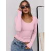 imageANRABESS Women Long Sleeve Crop Tops Scoop Neck Ribbed Knit Tight Slim Fit 2025 Fall Going Out Sexy TShirts Basic Tee ShirtsPink