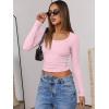 imageANRABESS Women Long Sleeve Crop Tops Scoop Neck Ribbed Knit Tight Slim Fit 2025 Fall Going Out Sexy TShirts Basic Tee ShirtsPink