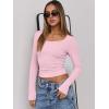 imageANRABESS Women Long Sleeve Crop Tops Scoop Neck Ribbed Knit Tight Slim Fit 2025 Fall Going Out Sexy TShirts Basic Tee ShirtsPink