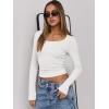 imageANRABESS Women Long Sleeve Crop Tops Scoop Neck Ribbed Knit Tight Slim Fit 2025 Fall Going Out Sexy TShirts Basic Tee ShirtsWhite
