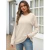 imageANRABESS Women Long Sleeve Shirts Business Casual Tunic Tops Fall Lightweight Sweaters Dressy Blouses 2025 Fashion OutfitsBeige