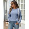 imageANRABESS Women Long Sleeve Shirts Business Casual Tunic Tops Fall Lightweight Sweaters Dressy Blouses 2025 Fashion OutfitsBlue
