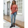 imageANRABESS Women Long Sleeve Shirts Business Casual Tunic Tops Fall Lightweight Sweaters Dressy Blouses 2025 Fashion OutfitsBurnt Orange