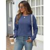 imageANRABESS Women Long Sleeve Shirts Business Casual Tunic Tops Fall Lightweight Sweaters Dressy Blouses 2025 Fashion OutfitsDark Blue
