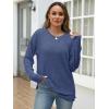 imageANRABESS Women Long Sleeve Shirts Business Casual Tunic Tops Fall Lightweight Sweaters Dressy Blouses 2025 Fashion OutfitsDark Blue