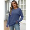 imageANRABESS Women Long Sleeve Shirts Business Casual Tunic Tops Fall Lightweight Sweaters Dressy Blouses 2025 Fashion OutfitsDark Blue