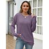 imageANRABESS Women Long Sleeve Shirts Business Casual Tunic Tops Fall Lightweight Sweaters Dressy Blouses 2025 Fashion OutfitsDark Purple