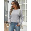 imageANRABESS Women Long Sleeve Shirts Business Casual Tunic Tops Fall Lightweight Sweaters Dressy Blouses 2025 Fashion OutfitsGrey