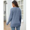 imageANRABESS Women Long Sleeve Shirts Business Casual Tunic Tops Fall Lightweight Sweaters Dressy Blouses 2025 Fashion OutfitsGrey Blue