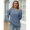 imageANRABESS Women Long Sleeve Shirts Business Casual Tunic Tops Fall Lightweight Sweaters Dressy Blouses 2025 Fashion OutfitsGrey Blue
