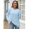 imageANRABESS Women Long Sleeve Shirts Business Casual Tunic Tops Fall Lightweight Sweaters Dressy Blouses 2025 Fashion OutfitsLight Blue