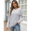 imageANRABESS Women Long Sleeve Shirts Business Casual Tunic Tops Fall Lightweight Sweaters Dressy Blouses 2025 Fashion OutfitsLight Grey