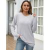 imageANRABESS Women Long Sleeve Shirts Business Casual Tunic Tops Fall Lightweight Sweaters Dressy Blouses 2025 Fashion OutfitsLight Grey