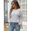 imageANRABESS Women Long Sleeve Shirts Business Casual Tunic Tops Fall Lightweight Sweaters Dressy Blouses 2025 Fashion OutfitsLight Grey