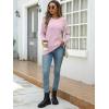 imageANRABESS Women Long Sleeve Shirts Business Casual Tunic Tops Fall Lightweight Sweaters Dressy Blouses 2025 Fashion OutfitsPink