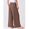 imageANRABESS Women Palazzo Pants Summer Flowy Wide Leg High Waist Lounge Trousers with Pockets 2025 Casual Beach Vacation OutfitsCoffee