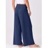 imageANRABESS Women Palazzo Pants Summer Flowy Wide Leg High Waist Lounge Trousers with Pockets 2025 Casual Beach Vacation OutfitsNavy Blue