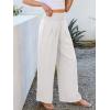 imageANRABESS Women Palazzo Pants Summer Flowy Wide Leg High Waist Lounge Trousers with Pockets 2025 Casual Beach Vacation OutfitsWhite
