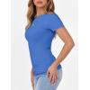 imageANRABESS Women Short Sleeve Crewneck Ribbed Knit Slim Fitted Shirts Summer Tops Basic Tee Casual 2025 Fall Outfits ClothesBlue