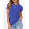imageANRABESS Women Short Sleeve Crewneck Ribbed Knit Slim Fitted Shirts Summer Tops Basic Tee Casual 2025 Fall Outfits ClothesDeep Blue