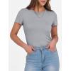 imageANRABESS Women Short Sleeve Crewneck Ribbed Knit Slim Fitted Shirts Summer Tops Basic Tee Casual 2025 Fall Outfits ClothesGrey
