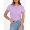 imageANRABESS Women Short Sleeve Crewneck Ribbed Knit Slim Fitted Shirts Summer Tops Basic Tee Casual 2025 Fall Outfits ClothesLight Purple