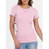 imageANRABESS Women Short Sleeve Crewneck Ribbed Knit Slim Fitted Shirts Summer Tops Basic Tee Casual 2025 Fall Outfits ClothesPink