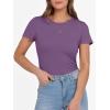 imageANRABESS Women Short Sleeve Crewneck Ribbed Knit Slim Fitted Shirts Summer Tops Basic Tee Casual 2025 Fall Outfits ClothesPurple