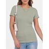 imageANRABESS Women Short Sleeve Crewneck Ribbed Knit Slim Fitted Shirts Summer Tops Basic Tee Casual 2025 Fall Outfits ClothesSage Green