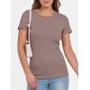 imageANRABESS Women Short Sleeve Crewneck Ribbed Knit Slim Fitted Shirts Summer Tops Basic Tee Casual 2025 Fall Outfits ClothesTaupe