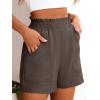 imageANRABESS Women Summer Casual Shorts Elastic High Waisted Wide Leg Cute Dressy Beach Shorts 2025 Fashion Vacation OutfitsCoffee